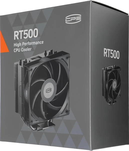 Устройство охлаждения(кулер) PcCooler RT500 BK Soc-AM5/AM4/1200/1700/1851 черный 4-pin 34.9dB Al+Cu 