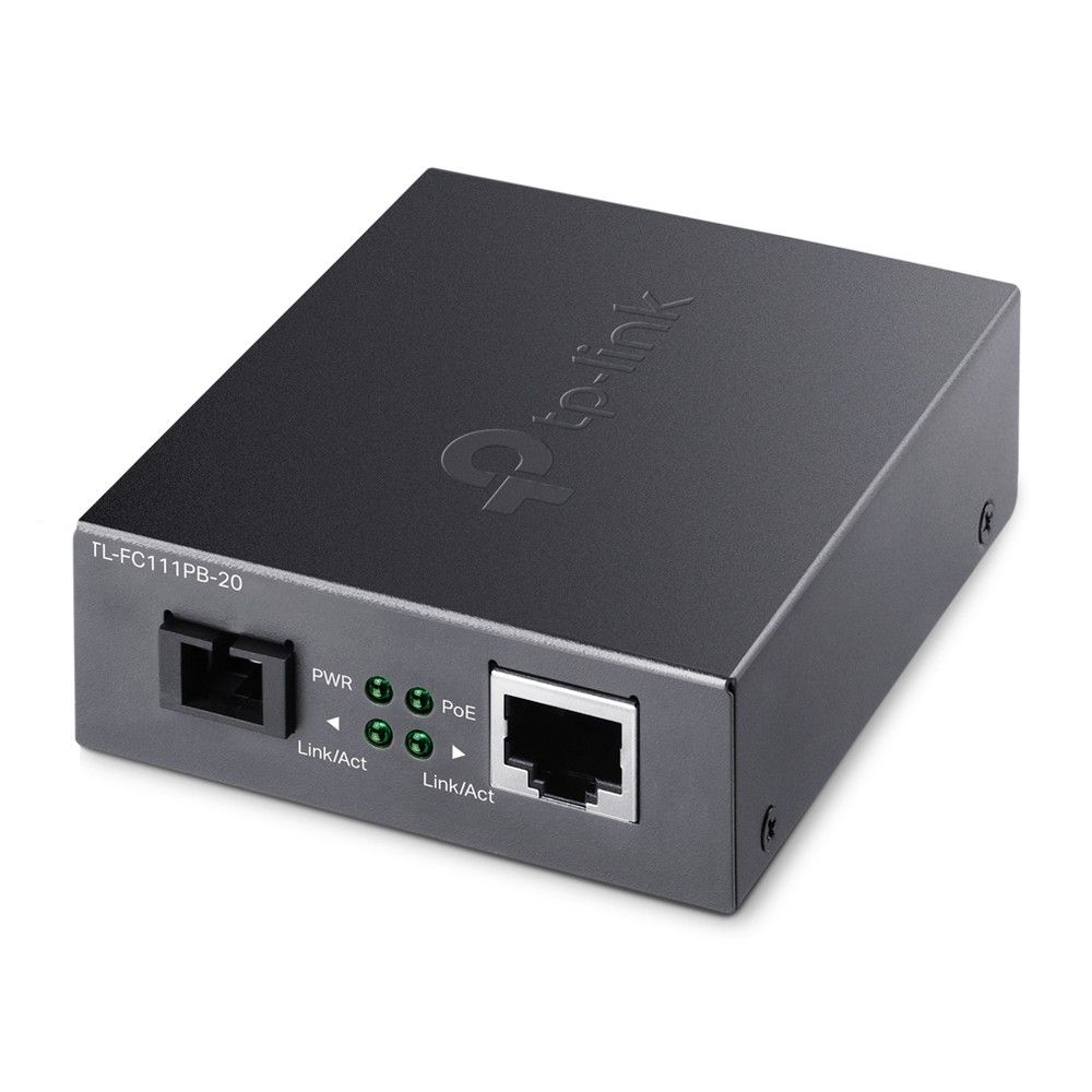 Медиаконвертер TP-LINK TL-FC111PB-20 WDM 10/100 Мбит/с с 1 PoE-портом (031848)(683064)
