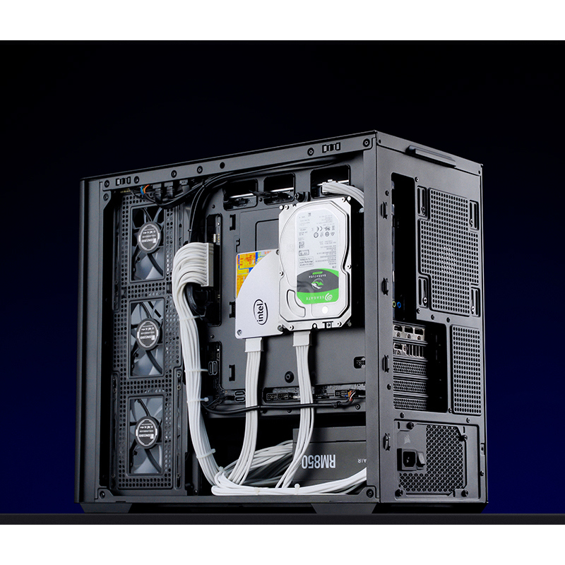 Корпус JONSBO D300, Mini-Tower, TG, no fan, 2xUSB-A 3.2 + 1xUSB-C 3.2, mATX, mITX Black