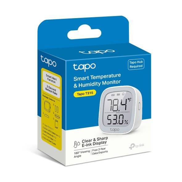 Умный дом TP-LINK Tapo T315 Умный датчик температуры и влажности с дисплеем