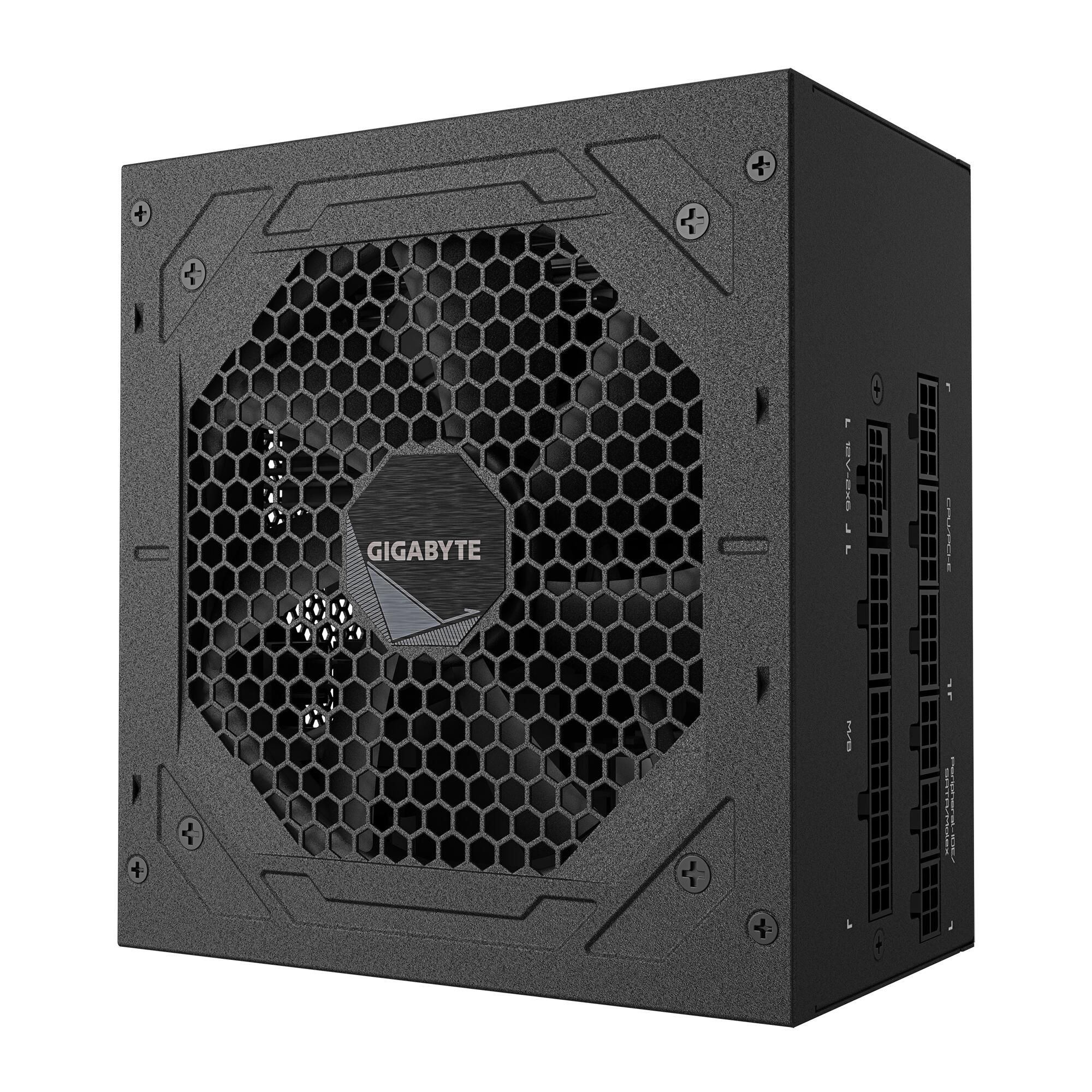Блок питания Gigabyte ATX 750W GP-UD750GM PG5 80+ gold (20+4pin) APFC 120mm fan 8xSATA Cab Manag RTL