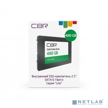 CBR SSD-480GB-2.5-LT22, Внутренний SSD-накопитель, серия "Lite", 480 GB, 2.5", SATA III 6 Gbit/s, SM