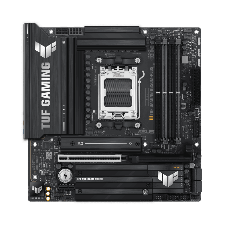 Материнская плата Asus TUF GAMING B850M-PLUS Socket AM5 AMD B850 4xDDR5 mATX AC`97 8ch(7.1) 2.5Gg RA