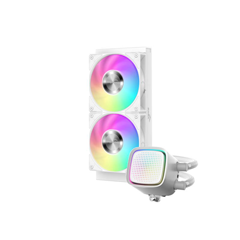 Водяное охлаждение SAMA L50 360WH (320W, 360mm, White, ARGB/ Fans: 3x120mm, 72.3CFM, 28dBA, 2200RPM/