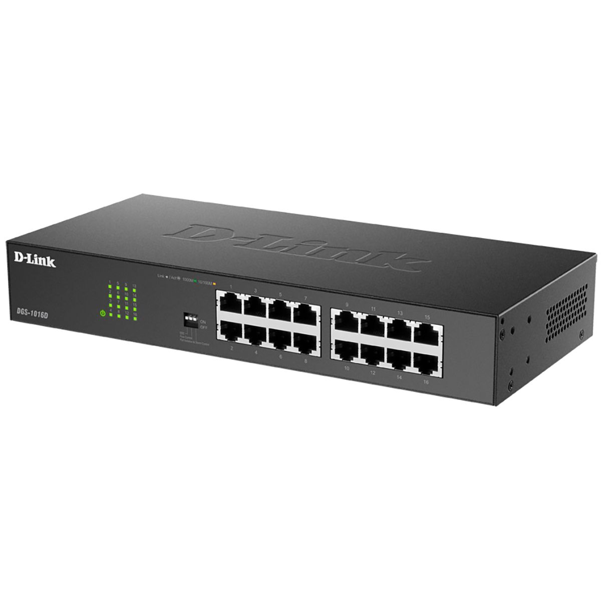 Коммутатор D-Link DGS-1016D DGS-1016D/J1A (L2) 16x1Гбит/с неуправляемый
