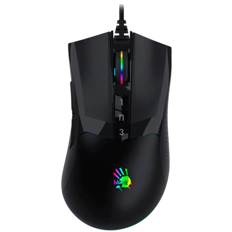 Мышь A4Tech Bloody W90 Max черный оптическая 10000dpi USB 7but (W90 MAX ( STONE BLACK))