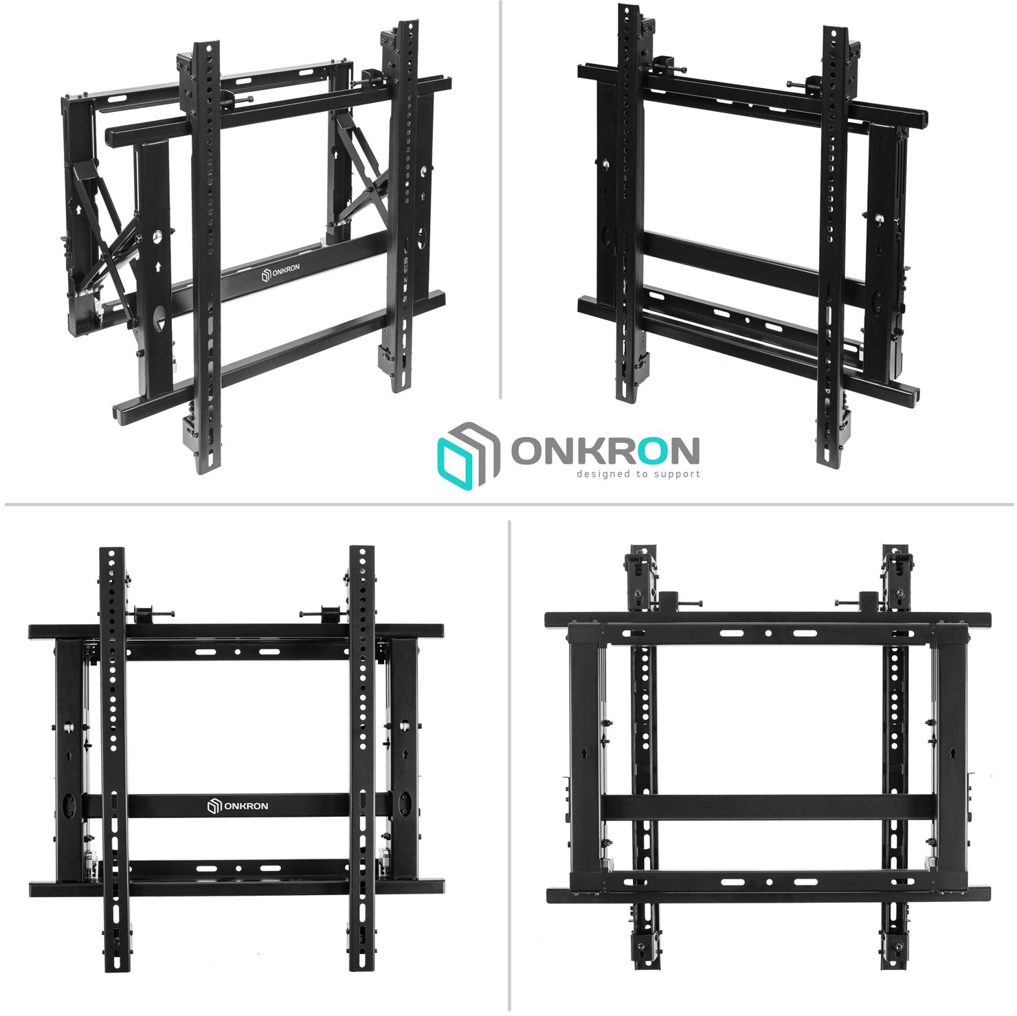 Кронштейн для телевизора Onkron PRO7G черный 50"-70" макс.50кг настенный наклонно-выдвижной