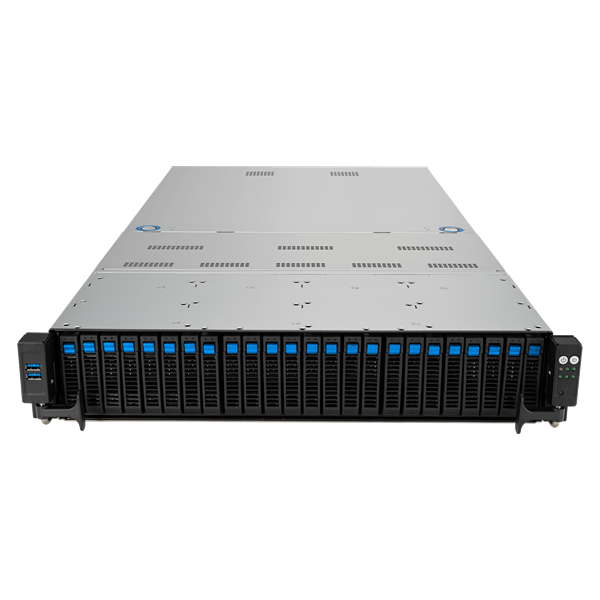 Сервер ASUS RS720A-E12-RS24U 2U, 2x AMD SP5(up to 400w), 24x DDR5(4800), 24x 2,5(16NVMe + 8NVMe/SATA