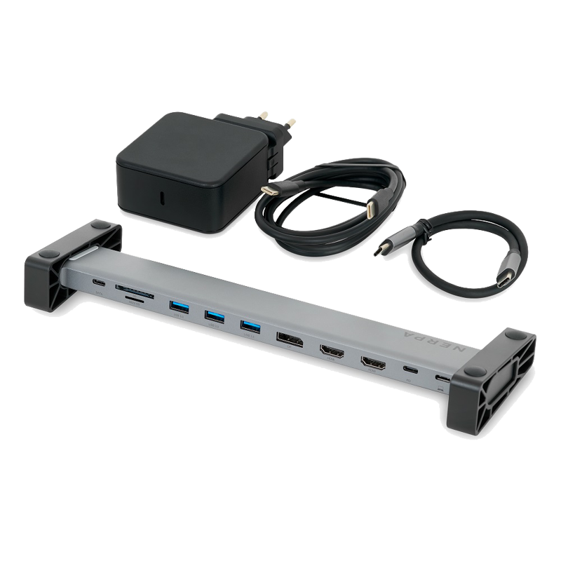Док-станция для ноутбука NERPA laptop stand (1xUSB-C 100W PD, 2xHDMI 4K@30Hz, 1xDP 4K@30Hz, 3xUSB-A 