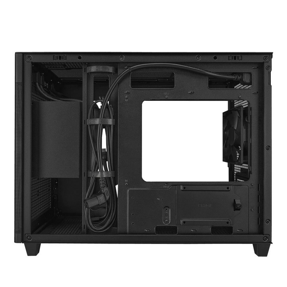 Корпус ASUS PRIME AP201 TG BLACK Micro-Tower, без БП, с окном, 2xUSB 3.0, 1xUSB Type-C, чёрный