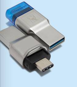 Устройство чтения/записи флеш карт Kingston MobileLite Duo 3C, microSD/microSDHC/microSDXC/UHS-I, US