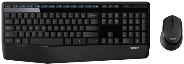Клавиатура + мышь Logitech MK345 клав:черный мышь:черный USB беспроводная Multimedia (920-008534)