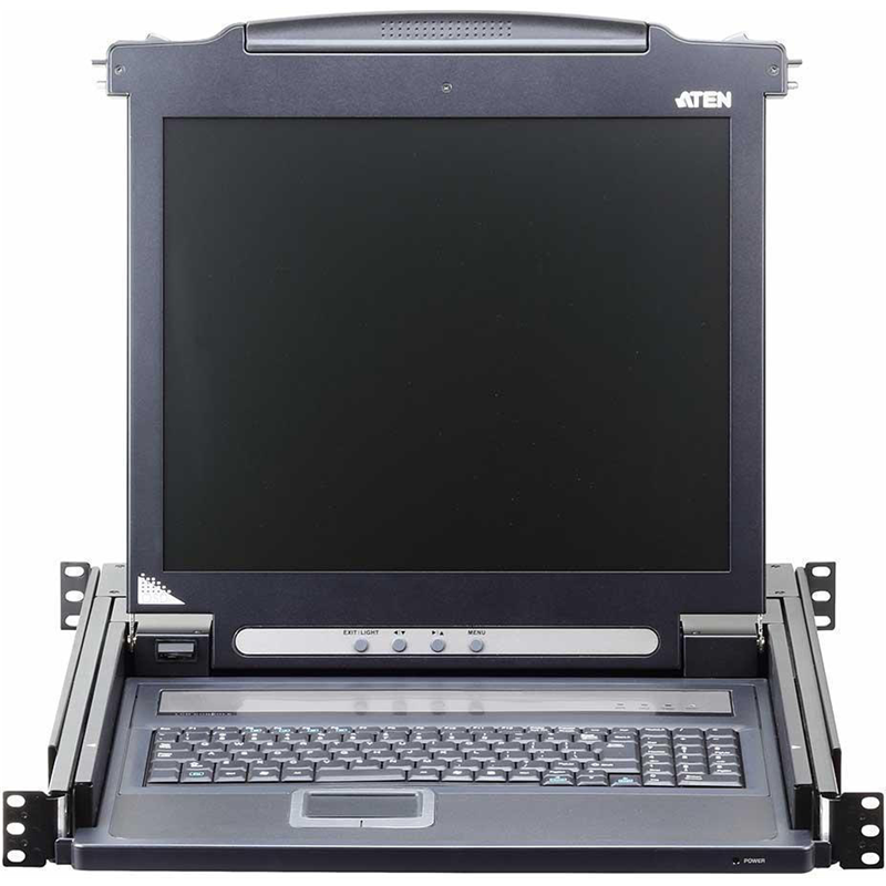 ЖК-монитор ATEN CL1000M 17" с клавиатурой, выдвижной, 1U, RAL 7021
