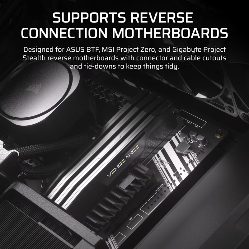 Корпус Corsair Frame 4000D RS ARGB, Midi-Tower, TG, 3x120mm ARGB, 2xUSB-A 3.2, 1xUSB 3.2 Type-C, E-A