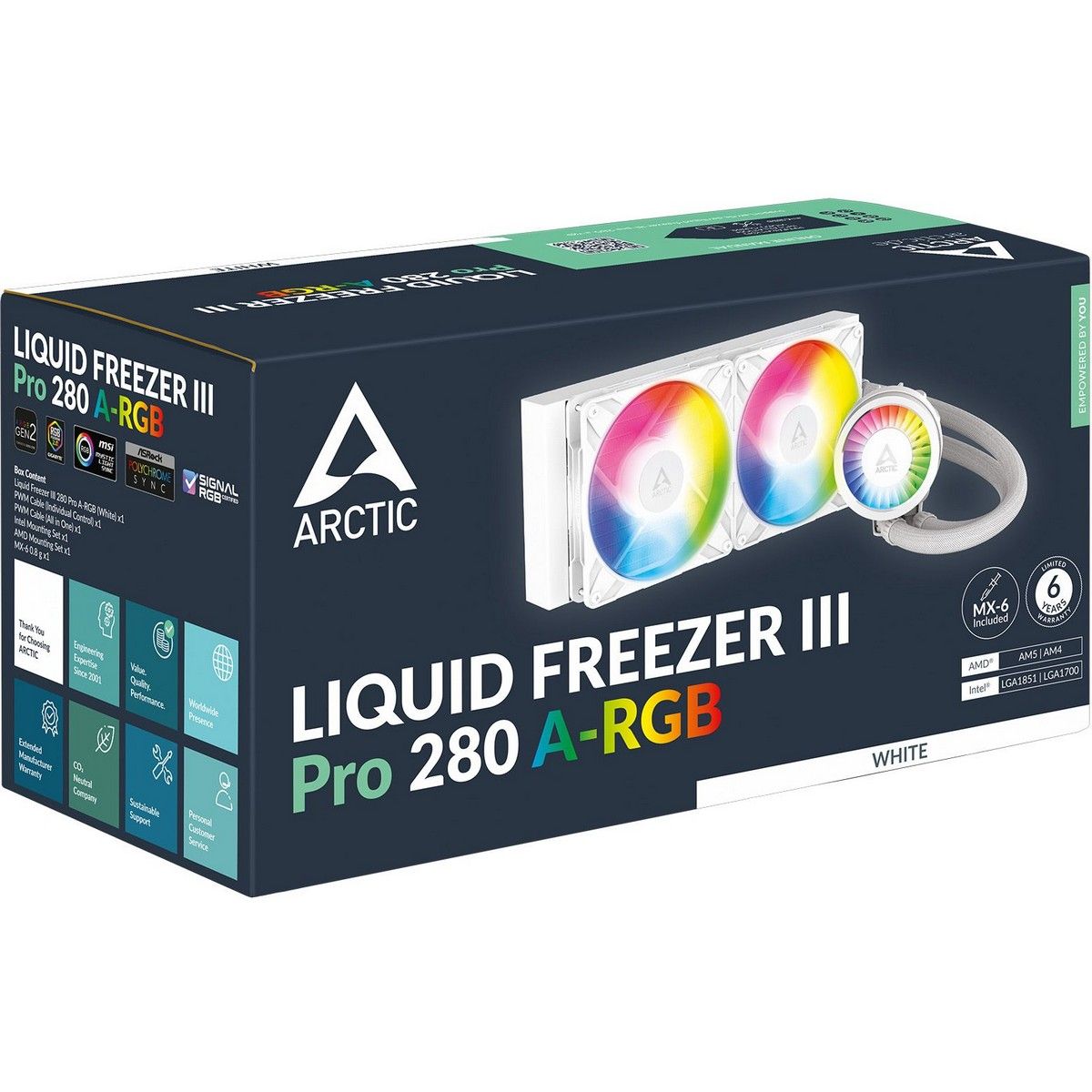 Жидкостная система охлаждения Cooling Arctic Liquid Freezer III Pro 280 A-RGB (White) Multi Compatib