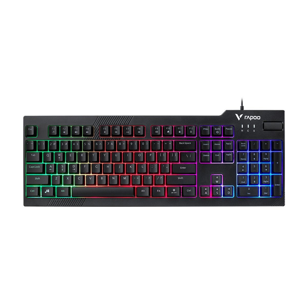 RAPOO Игровая клавиатура проводная V50S, цвет - черный