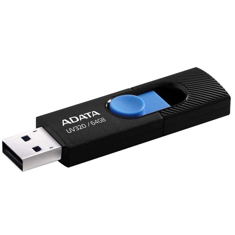 Флеш Диск A-Data 64Gb UV320 AUV320-64G-RBKBL USB3.2 черный