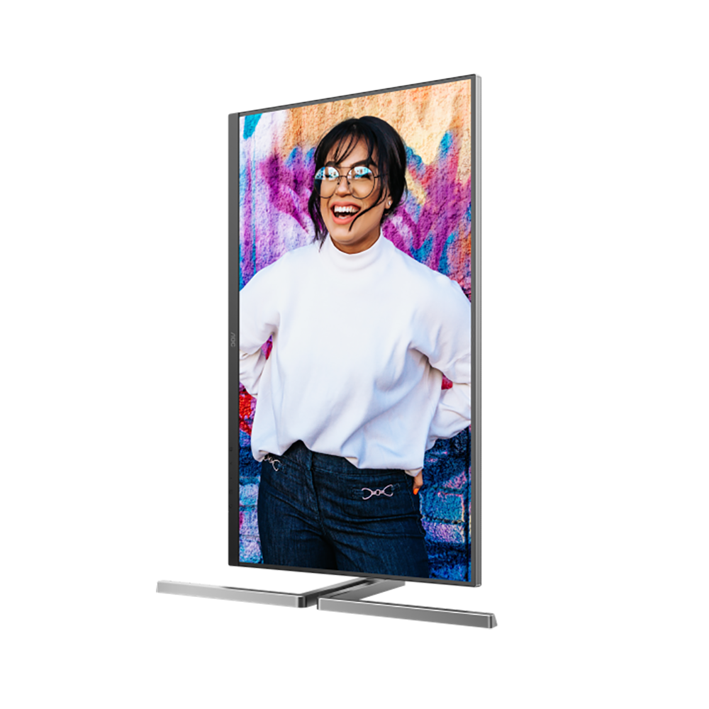 МОНИТОР 32" AOC U32U3CV Black с поворотом экрана (4K, IPS, 3840x2160, 4 ms, 178°/178°, 400 cd/m, 50M