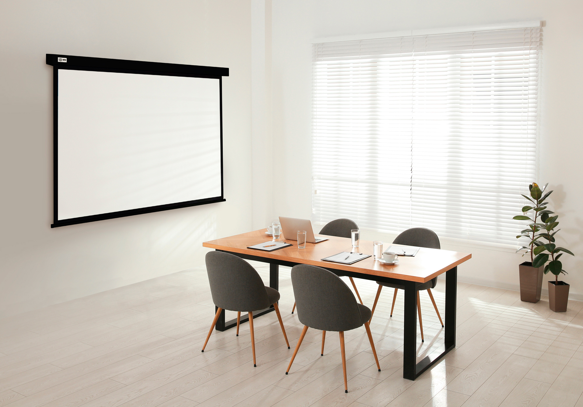 Экран Cactus 100" 124.5x221см Wallscreen CS-PSW-124X221-BK 16:9 настенно-потолочный рулонный черный