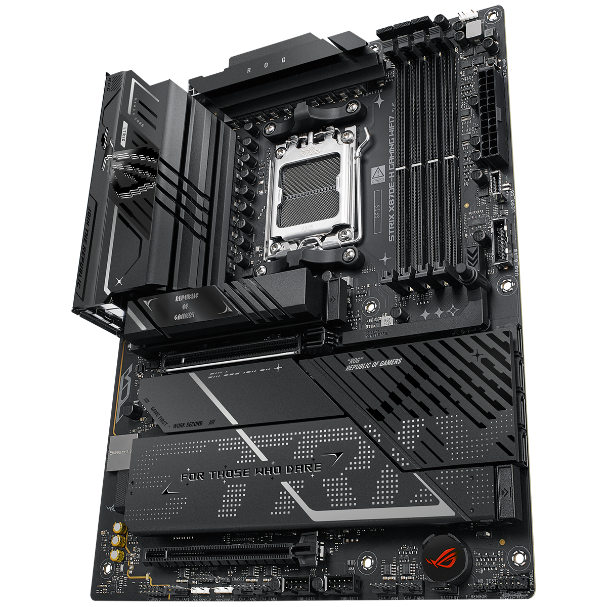 Материнская плата Asus ROG STRIX X870E-H GAMING WIFI7 Socket AM5 AMD X870E 4xDDR5 ATX AC`97 8ch(7.1)