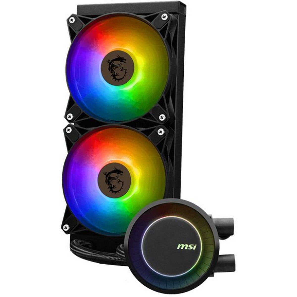 Жидкостная система охлаждения MSI MAG CORELIQUID E240 2x ARGB Fan, Color Box, LGA1700