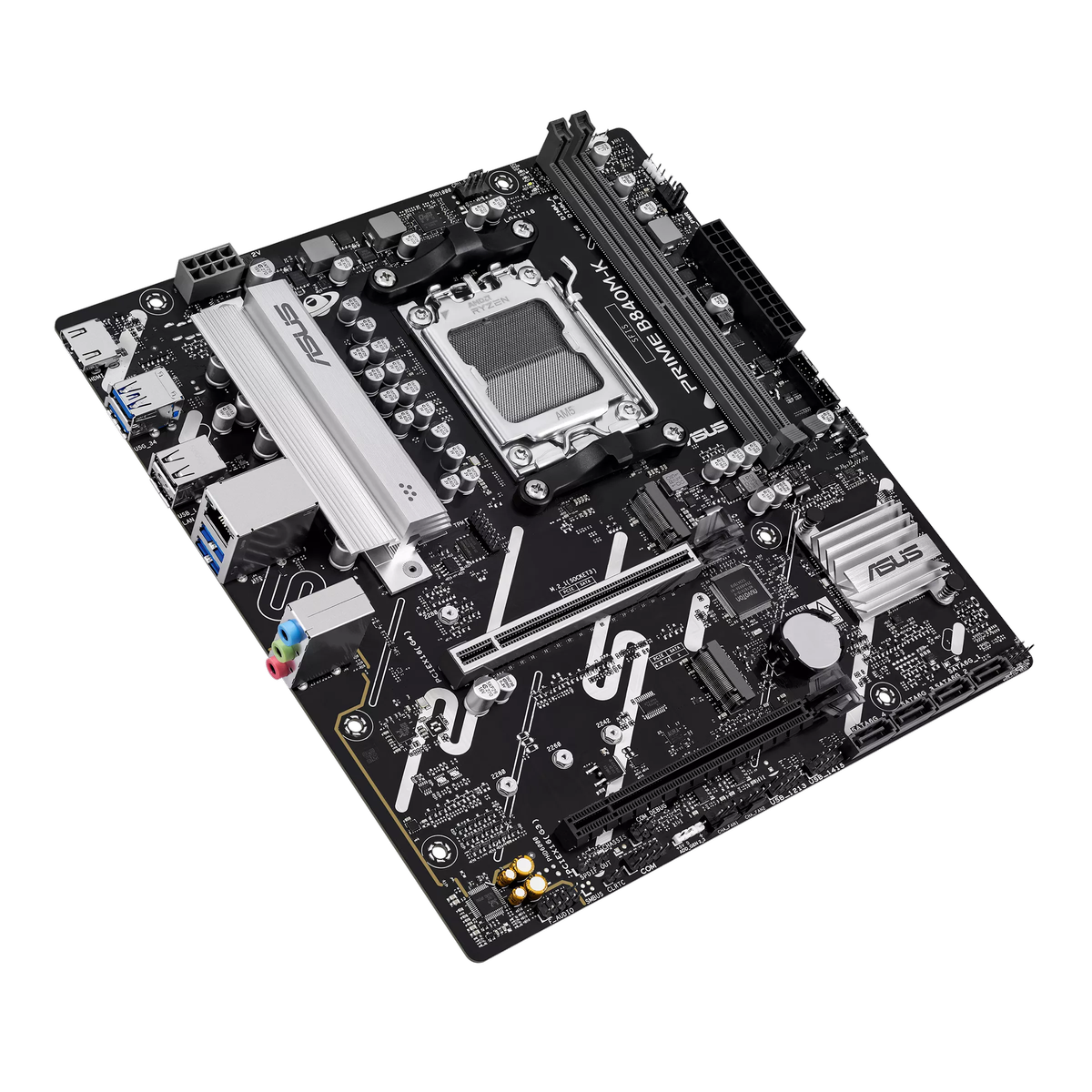 Материнская плата ASUS PRIME B840M-K AM5 mATX 2xDDR5 2xPCIEx16 2xM.2 HDMI 2.5GLAN