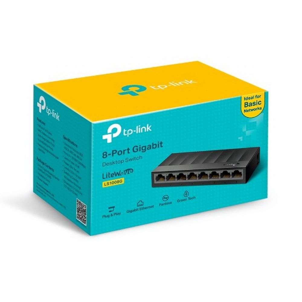 Коммутатор TP-Link LS1008G (L2) 8x1Гбит/с неуправляемый