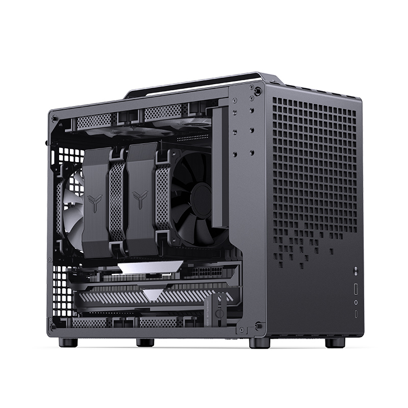Корпус JONSBO Z20, Mini-Tower, TG, no fan, 1xUSB-A 3.2 + 1xUSB-C 3.2, mATX, mITX Black