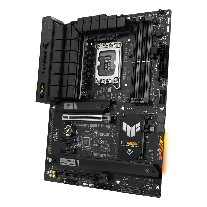 Материнская плата Asus TUF GAMING B760-PLUS WIFI Soc-1700 Intel B760 4xDDR5 ATX AC`97 8ch(7.1) 2.5Gg