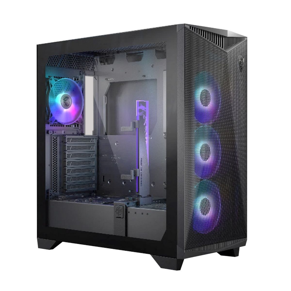 Корпус MSI MPG GUNGNIR 300R AIRFLOW Midi Tower, EATX ,2xUSB 3.2 Gen 1, 1xUSB 3.2 Gen2 Type-C,
4x120m