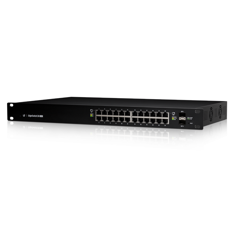 Коммутатор Ubiquiti EdgeSwitch 24-250W |ES-24-250W| Ubiquiti коммутатор 24 порта, раздача питания 24