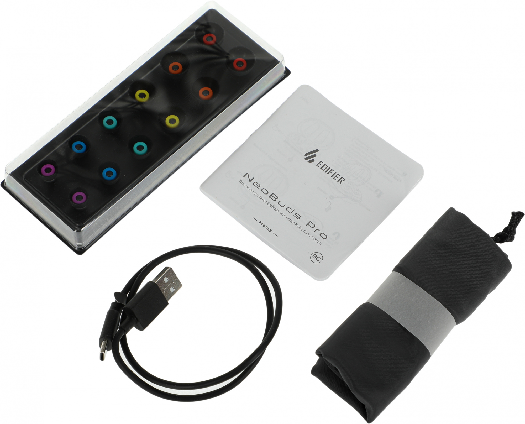 Гарнитура вкладыши Edifier NeoBuds Pro черный беспроводные bluetooth в ушной раковине