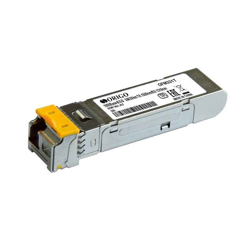 SFP-трансивер ORIGO WDM SFP-трансивер, 1000Base-BX-D (Simplex LC), Tx:1550 нм, Rx:1310 нм, для одном