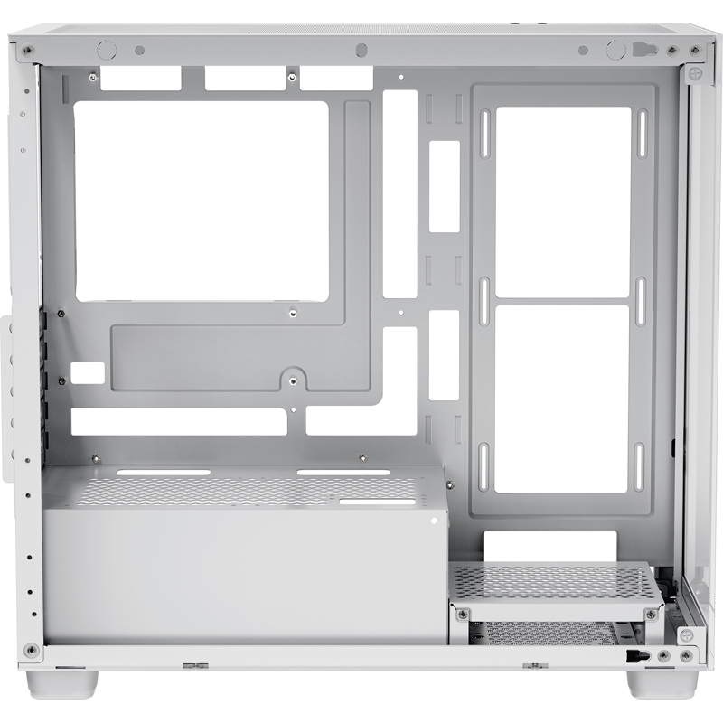 Корпус Ocypus Gamma C52 WH, Mini-Tower, TG, no fans, 1xUSB-A 3.0 + 2xUSB 2.0, mATX, mITX White