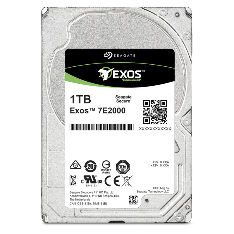 Жесткий диск серверный Seagate Exos 7E2000 SAS ST1000NX0333 1TB 2.5" 12Gb/s,7200rpm, 28MB, 512e