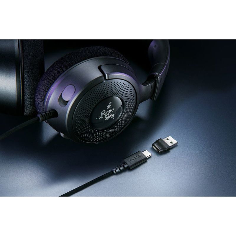 Наушники с микрофоном Razer Kraken V4 X черный 2.0м мониторные USB оголовье (RZ04-05180100-R3M1)