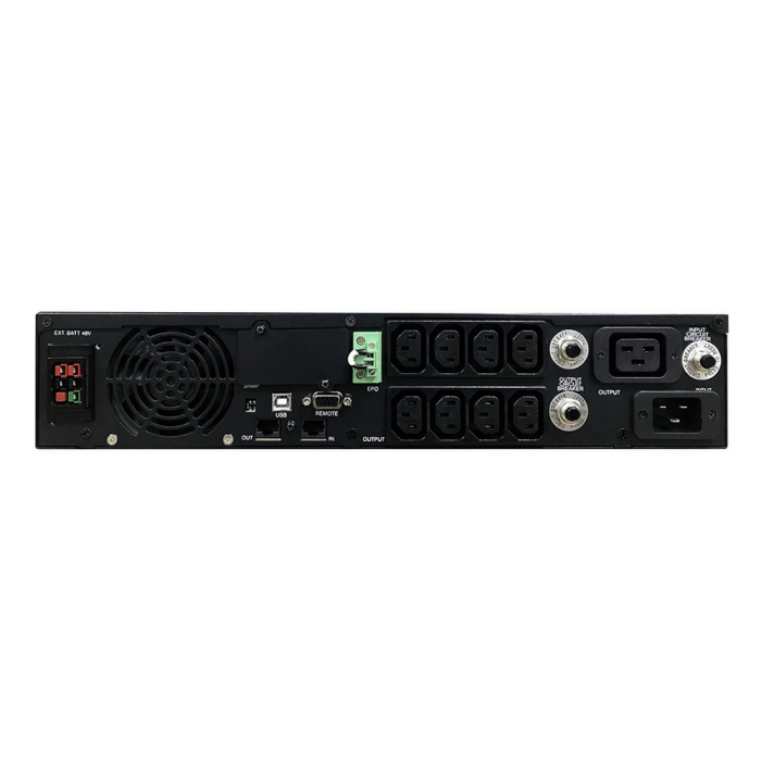 Источник бесперебойного питания Powercom Smart King RT SRT-2000A LCD 1800Вт 2000ВА черный