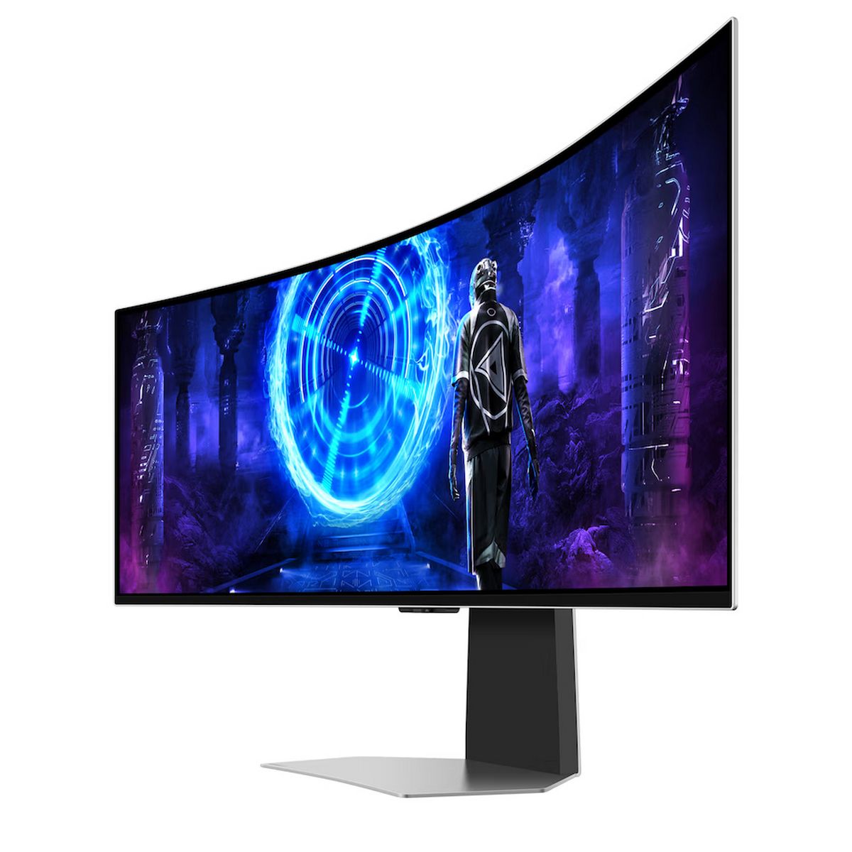 Монитор Samsung 49" Odyssey OLED G9 S49DG952SI серебристый OLED LED 32:9 HDMI M/M TV матовая HAS 250