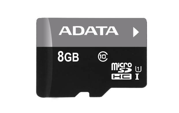 Флеш карта microSDHC 32GB A-Data AUSDH32GUICL10-RA1 + adapter