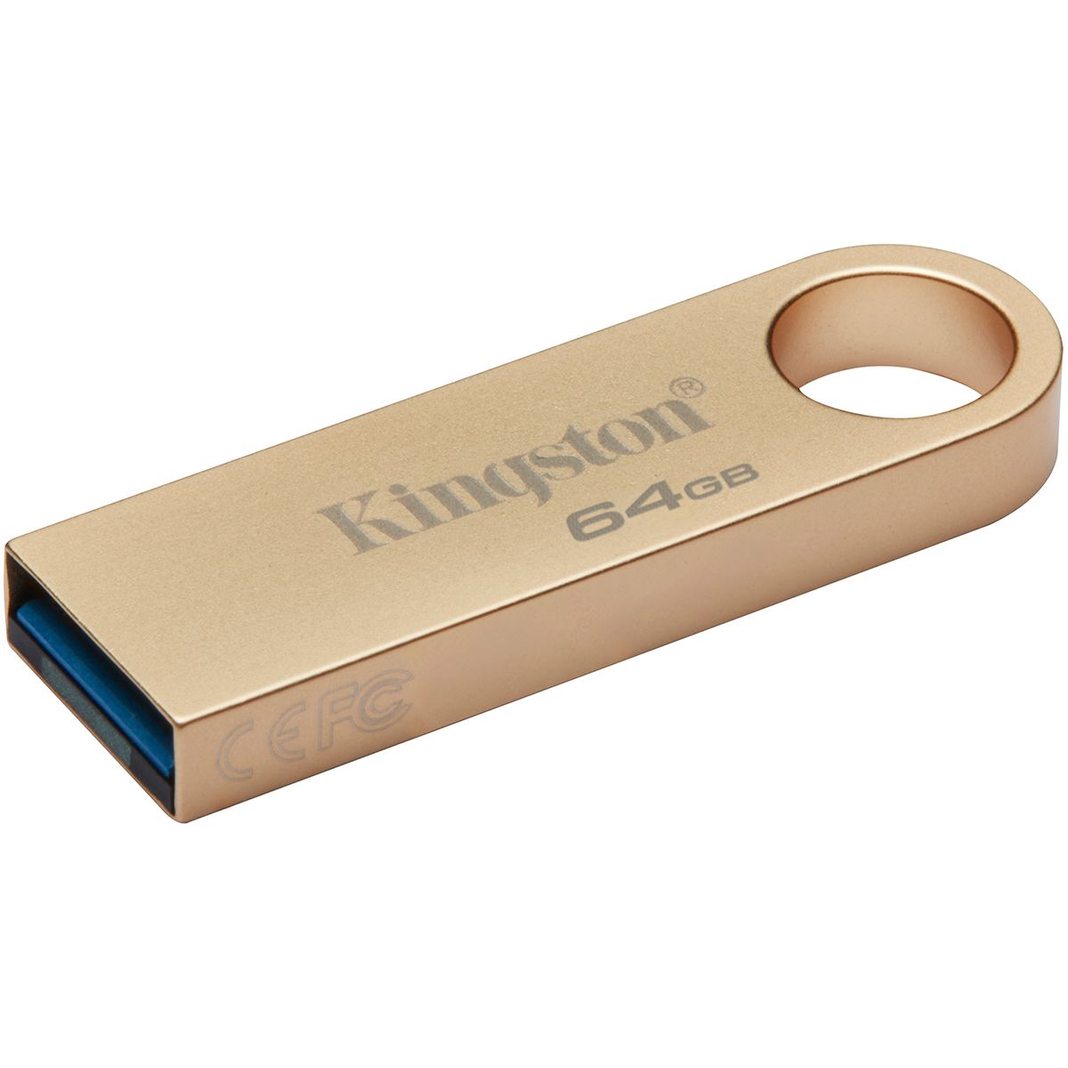 Флеш Диск Kingston 64GB DataTraveler SE9 DTSE9G3/64GB USB3.0 золотистый