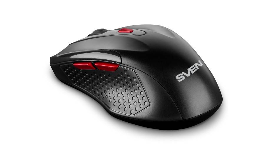 Мышь компьютерная SVEN RX-450W WLS черная, 5+1кл/1200-3200DPI (SV-021825)