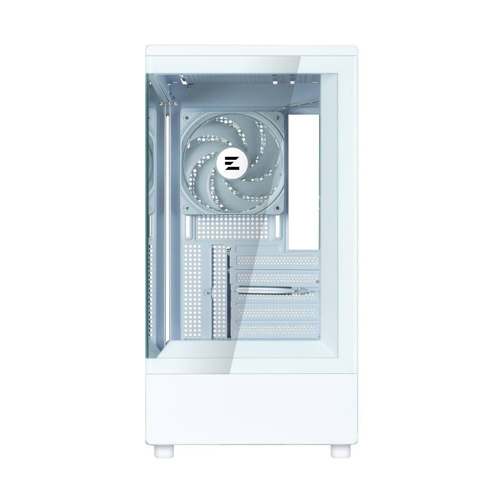 корпус ZALMAN P10, MATX, WHITE, WINDOW, 2x3.5", 3x2.5", 1xUSB TYPE-C, 1xUSB3.0, REAR 1x120mm ARGB