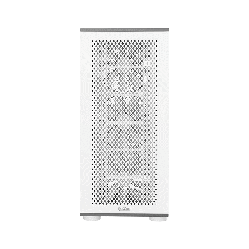 Корпус PCCooler ME200 MESH WH, Mesh Full Tower, White, TG, SPCC, 3x120mm ARGB E-ATX, ATX, mATX, mITX