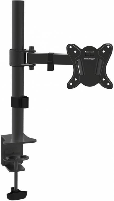Кронштейн для мониторов Arm Media LCD-T11 черный 15"-32" макс.12кг настольный поворот и наклон верт.