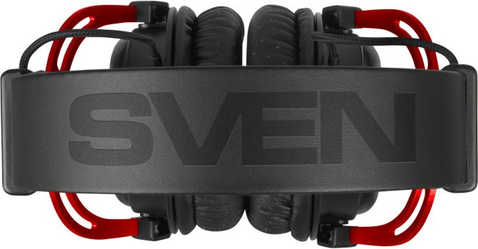 Наушники с микрофоном Sven AP-G1000MV черный/красный 2.2м мониторные оголовье (SV-020361)