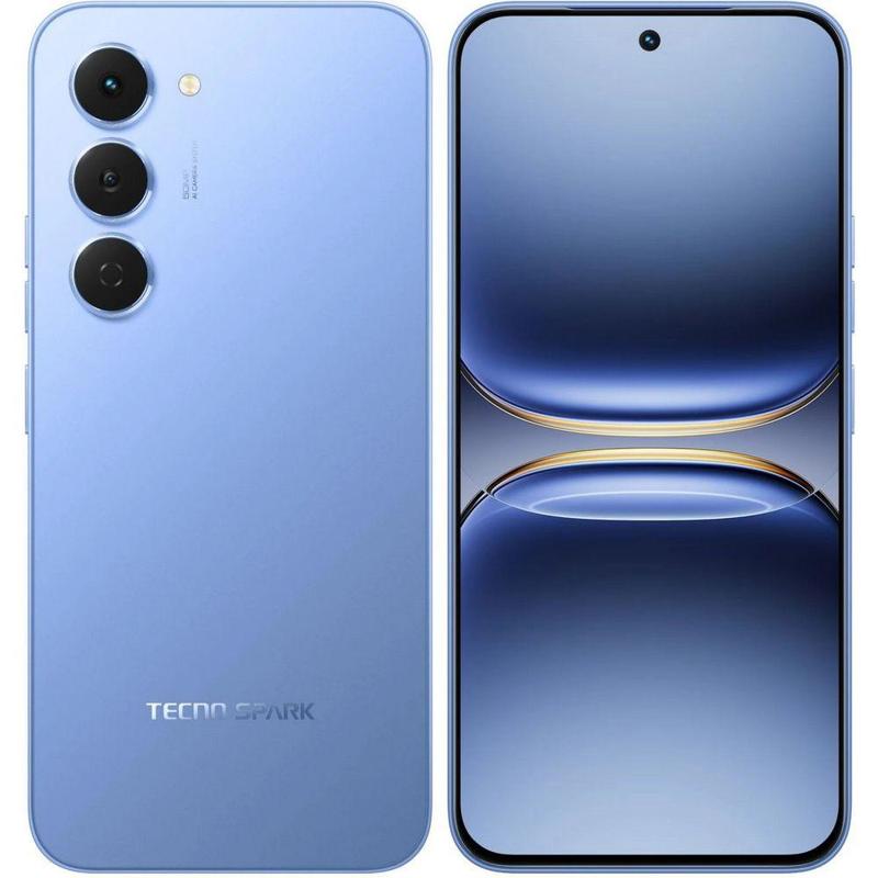 Смартфон Tecno Spark 40 Pro 256Gb 8Gb синий моноблок 3G 4G 2Sim 6.78" 1224x2720 Android 15 50Mpix 80