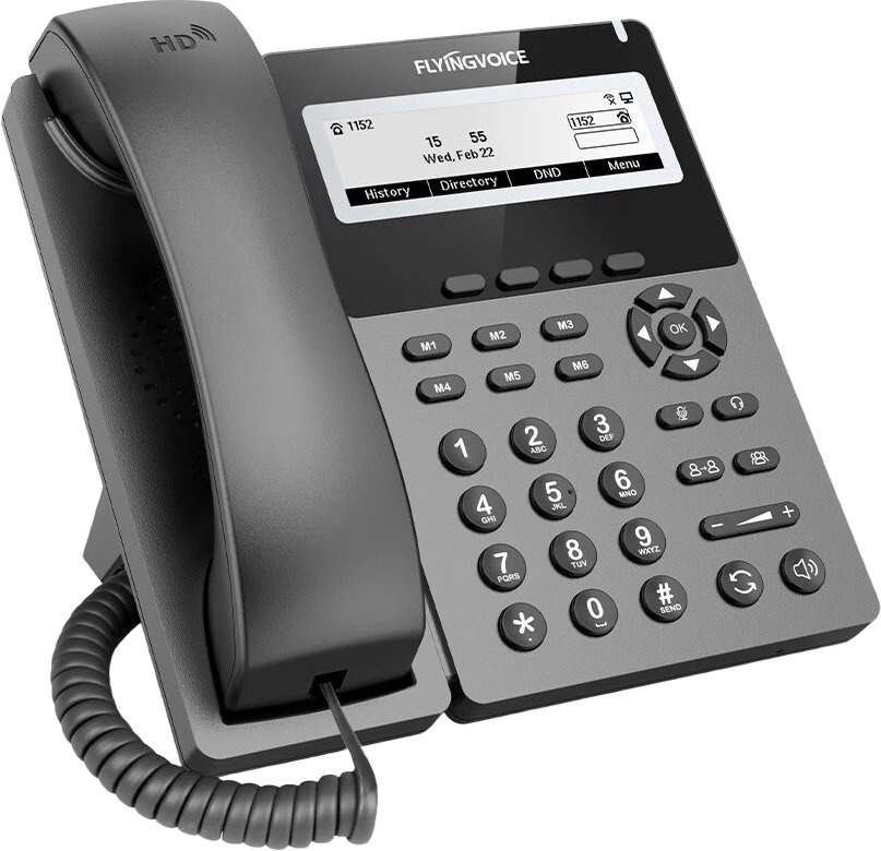 Телефон IP Flyingvoice P22P серый