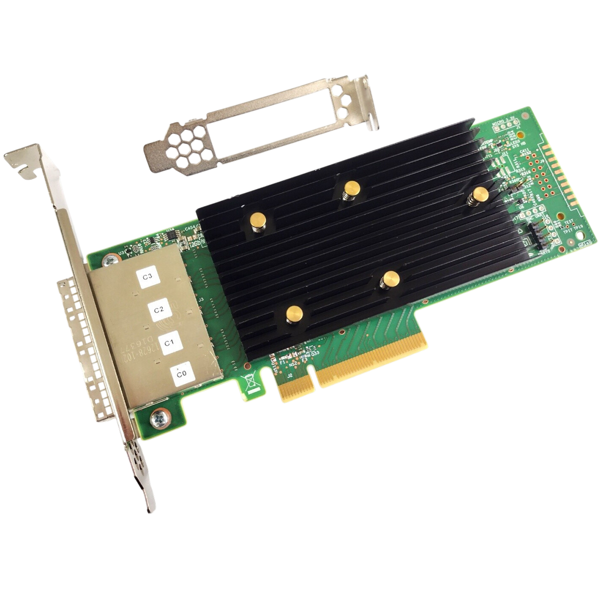 HBA-адаптер Broadcom 9400-16e SGL (05-50013-00) PCIe 3.1 x8 LP, Tri-Mode SAS/SATA/NVMe 12G HBA, 16po