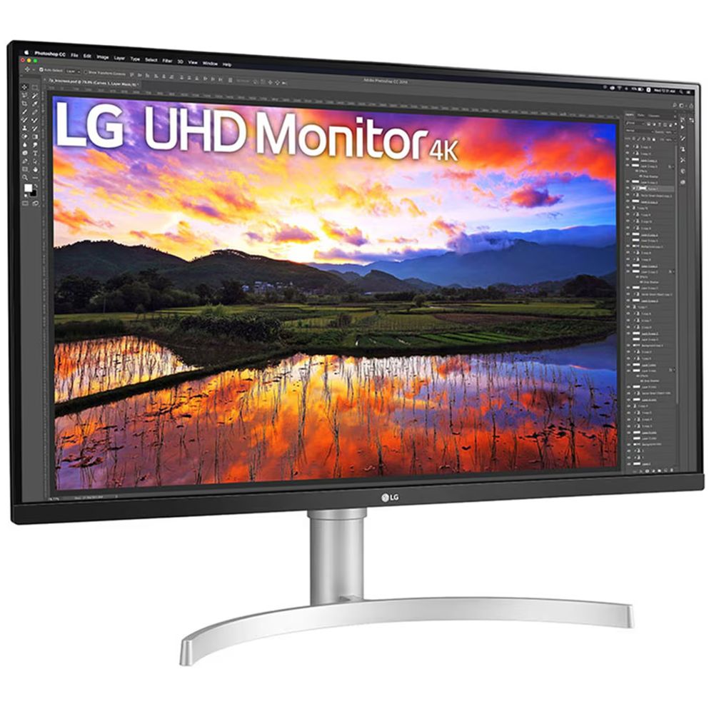 Монитор LG 31.5" 32UN650K-W черный IPS LED 16:9 HDMI M/M матовая HAS 1000:1 350cd 178гр/178гр 3840x2
