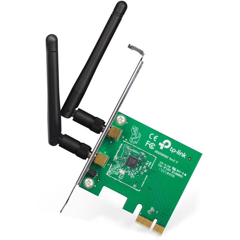 Сетевой адаптер Wi-Fi TP-Link TL-WN881ND N300 PCI Express (ант.внеш.съем) 2ант.